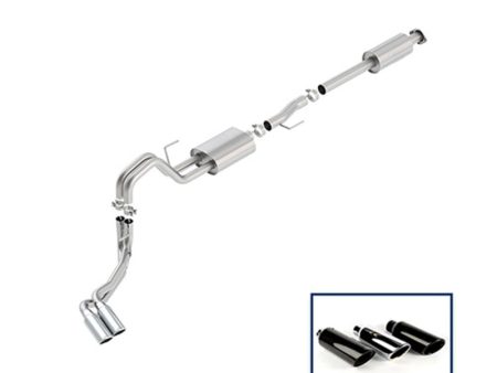 Ford Racing 15-18 F-150 5.0L Cat-Back Sport Exhaust System - Side Exit Chrome Tips Fashion