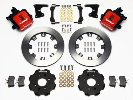 Wilwood Combination Parking Brake Rear Kit 12.19in Red Civic   Integra Drum 2.71 Hub Offset Cheap