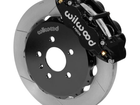 Wilwood 03-08 Audi A4 Forged Narrow Superlite 6R Front Big Brake Kit 12.88in Rotor Dia (Black) Discount