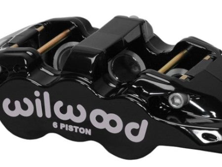 Wilwood Caliper-Aero6-R H - Black 1.62 1.12 1.12in Pistons 1.25in Disc Sale