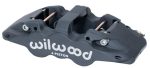 Wilwood Caliper-Aero4-L H - Black Anodize 1.88 1.62in Pistons 1.25in Disc on Sale