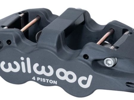 Wilwood Caliper-Aero4-L H - Black Anodize 1.88 1.62in Pistons 1.25in Disc on Sale