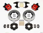 Wilwood Combination Parking Brake Rear Kit 11.00in Drilled Red Civic   Integra Drum 2.46 Hub Offset Hot on Sale