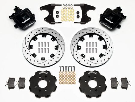 Wilwood Combination Parking Brake Rear Kit 12.19in Drilled Civic   Integra Drum 2.46 Hub Offset Discount