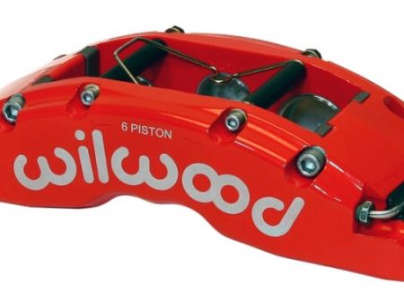 Wilwood Caliper-TC6R-Red 1.88 1.62 1.62in Pistons 1.38in Disc Online Sale