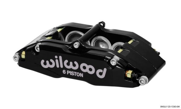 Wilwood Caliper-BNSL6-LH-Black 1.62 1.12 1.12in Pistons 1.10in Disc Sale