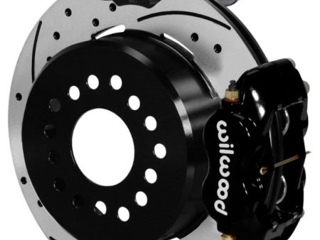 Wilwood Forged Dynalite Rear Electronic Parking Brake Kit - Black Powder Coat Caliper - D S Rotor Online