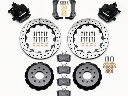 Wilwood Combination Parking Brake Rear Kit 12.88in Drilled Mustang 94-04 For Sale