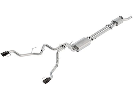 Ford Racing 2017 F150 Raptor 3.5L Sport Cat-Back Exhaust System Dual Rear Exit w  Black Tips on Sale