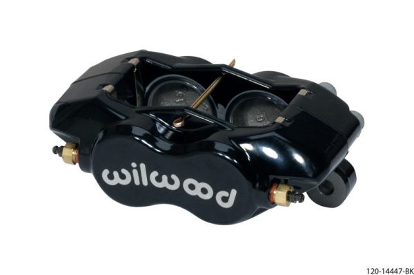 Wilwood Caliper-Forged DynaliteI w Dust Seal-Black 1.75in Pistons .81in Disc Fashion