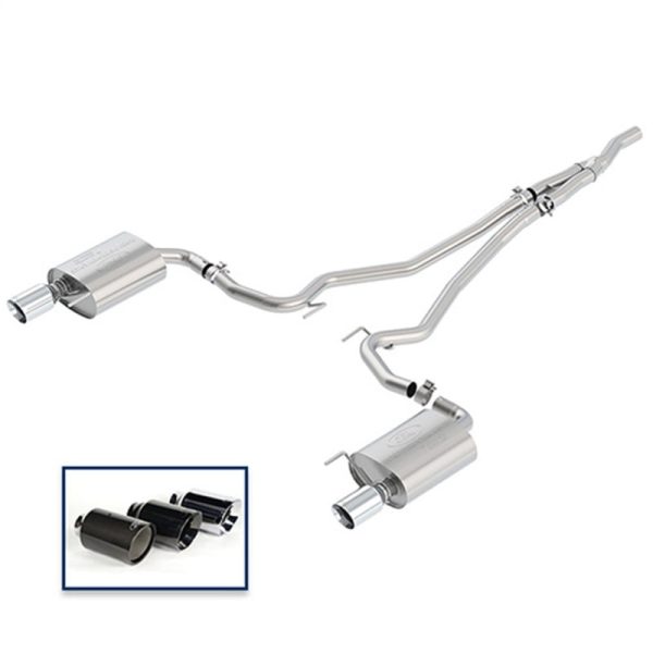 Ford Racing 2018 Mustang 2.3L Ecoboost Cat-Back Touring Exhaust System w Chrome Tips Supply