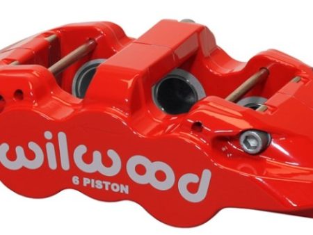 Wilwood Caliper-Aero6-R H - Red 1.75 1.38 1.38in Pistons 1.25in Disc Discount