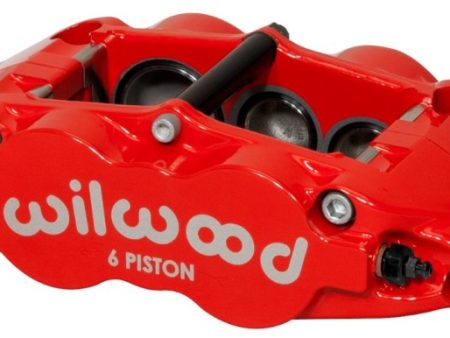 Wilwood Caliper-Forged Narrow Superlite 6R-R H 1.75 1.25 1.25in Pistons 1.10in Rotor - Red For Cheap