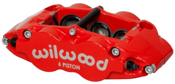 Wilwood Caliper-Forged Narrow Superlite 6R-R H 1.75 1.25 1.25in Pistons 1.10in Rotor - Red For Cheap