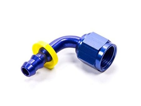 Fragola -10AN Nut x -8AN 90 Degree Push-Lite Hose End For Fuel Cell Conversion Hot on Sale