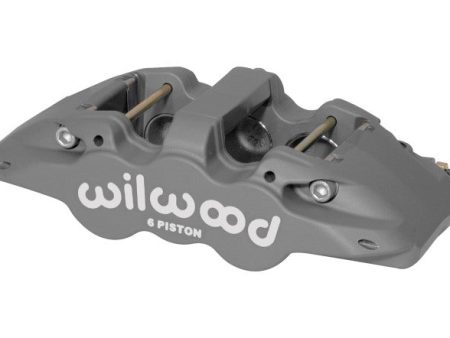 Wilwood Caliper-Aero6-R H - Black Anodize 1.75 1.38 1.38in Pistons 1.25in Disc Online now