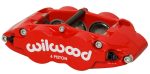 Wilwood Caliper Forged Narrow Superlite L H FNSL6R-DS Dust Seal 1.62 1.12 1.10in Rotor Width - Red Online Sale