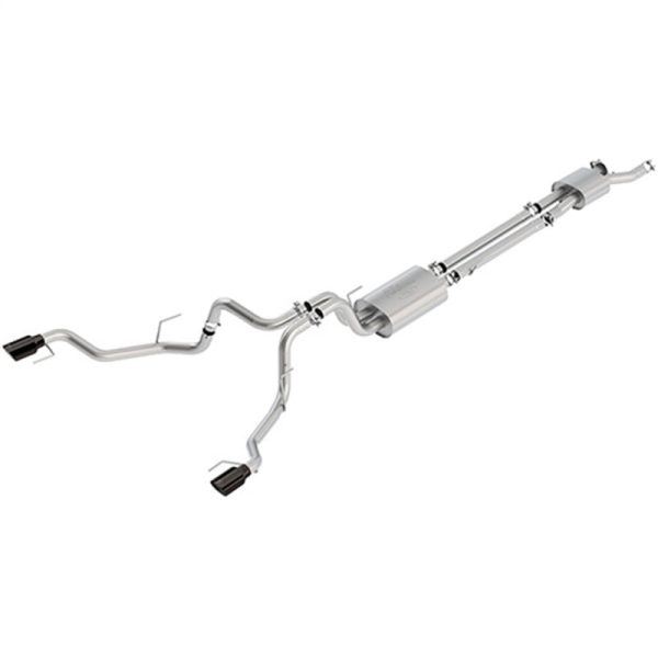 Ford Racing 2017 Ford Raptor 3.5L Touring Cat-Back Exhaust System w  Black Tips (No Drop Ship) For Cheap