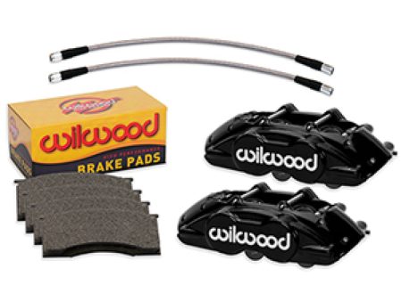 Wilwood 65-67 Ford Mustang D11 Calipers w  Pads & Lines - Black Online Sale