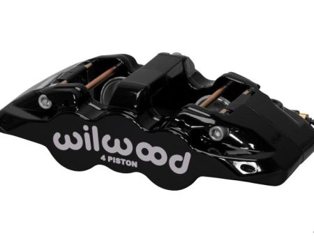 Wilwood Caliper-Aero4-L H - Black 1.62 1.38in Pistons 1.25in Disc Supply