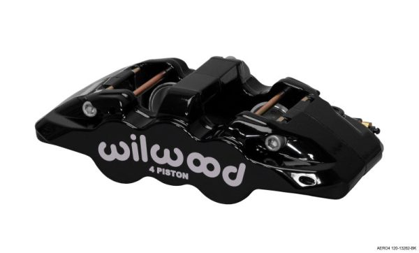 Wilwood Caliper-Aero4-L H - Black 1.62 1.38in Pistons 1.25in Disc Supply