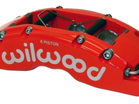 Wilwood Caliper-TC6R-Red 1.88 1.62 1.62in Pistons 1.38in Disc Online Hot Sale