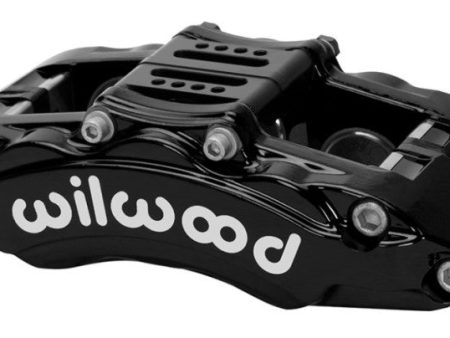 Wilwood Caliper - AT6 Lug Mount Black 1.75in 1.38in 1.38in Piston .75in Rotor - Right Side Hot on Sale