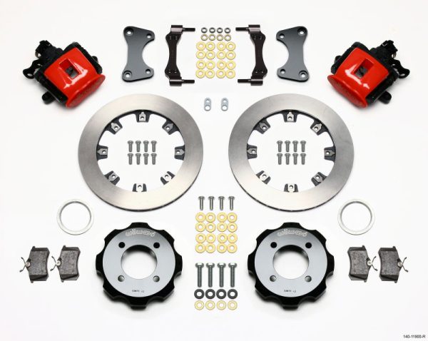 Wilwood Combination Parking Brake Rear Kit 11.75in Red 2011 Fiesta Rear Sale