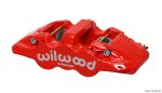 Wilwood Caliper-Aero4-L H - Red 1.88 1.62in Pistons 1.25in Disc For Cheap