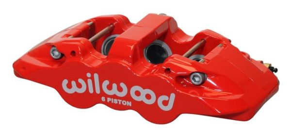 Wilwood Caliper-Aero6-R H - Red 1.62 1.12 1.12in Pistons 1.25in Disc Cheap