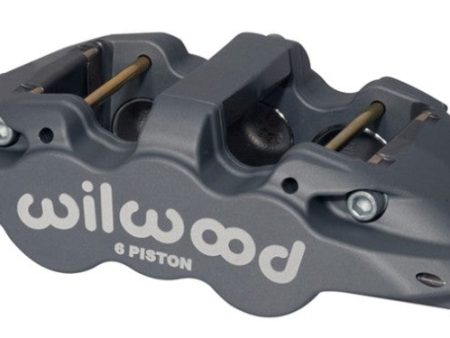 Wilwood Caliper-Aero6-R H - Black Anodize (.80 Thk Pad) 1.62 1.12 1.12in Pistons 1.25in Disc on Sale