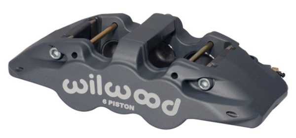 Wilwood Caliper-Aero6-R H - Black Anodize (.80 Thk Pad) 1.62 1.12 1.12in Pistons 1.25in Disc on Sale