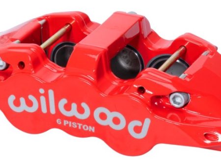 Wilwood Caliper-Forged DynaliteI w Dust Seal-Red 4.04in Pistons, 1.25in disc, For Sale