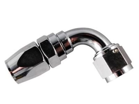 Fragola -8AN x 90 Degree Pro-Flow Hose End Chrome Supply