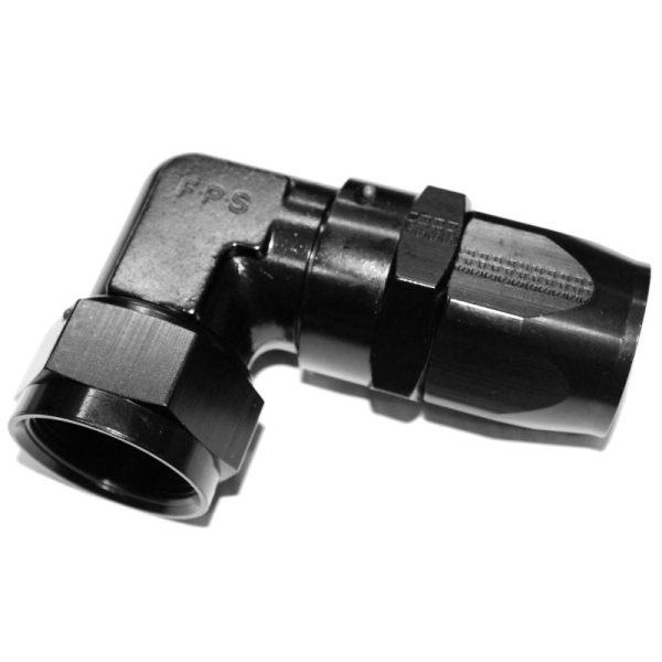 Fragola -10AN x 90 Degree Low Profile Forged Hose End - Black Sale