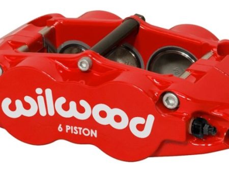 Wilwood Caliper Forged Narrow Superlite R H FNSL6R-DS Dust Seal 1.62 1.12 1.10in Rotor Width - Red on Sale