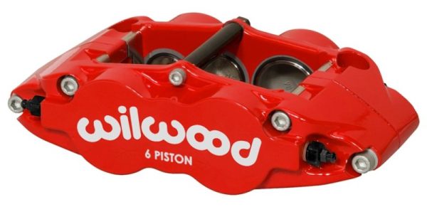 Wilwood Caliper Forged Narrow Superlite R H FNSL6R-DS Dust Seal 1.62 1.12 1.10in Rotor Width - Red on Sale