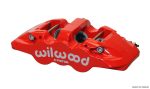 Wilwood Caliper-Aero6-L H - Red 1.62 1.12 1.12in Pistons 1.25in Disc Discount