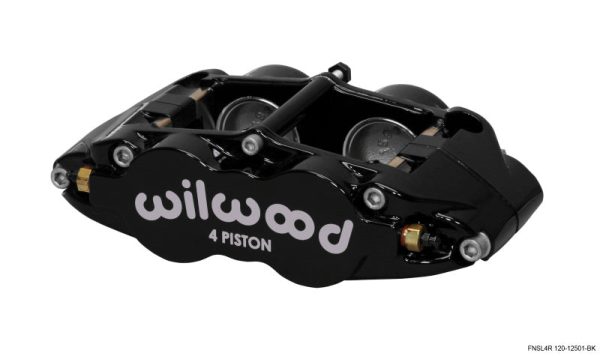 Wilwood Caliper-Narrow Superlite 4R - Black 1.75 1.75in Pistons 1.25in Disc Sale