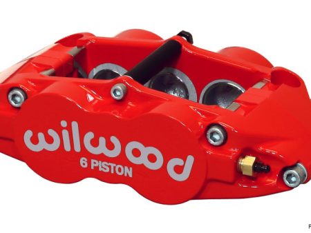 Wilwood Caliper-Narrow Superlite 6R-RH - Red 1.62 1.12 1.12in Pistons 1.25in Disc Sale