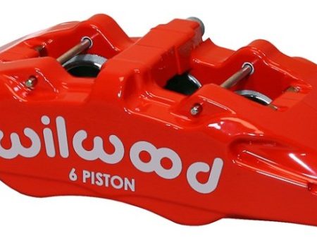 Wilwood Caliper-Forged Dynapro 6 5.25in Mount-Red-R H 1.62 1.12 1.12in Pistons 1.10in Disc Hot on Sale