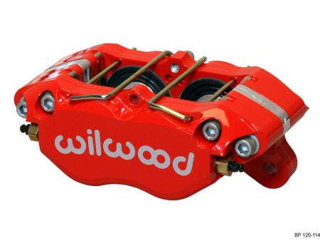 Wilwood Caliper-Dynapro Dust-Boot 5.25in Mount - Red 1.75in Pistons .81in Disc on Sale