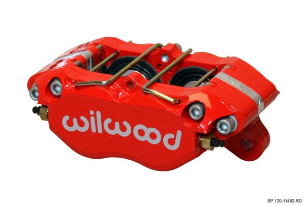 Wilwood Caliper-Dynapro Dust-Boot 5.25in Mount - Red 1.75in Pistons .81in Disc on Sale