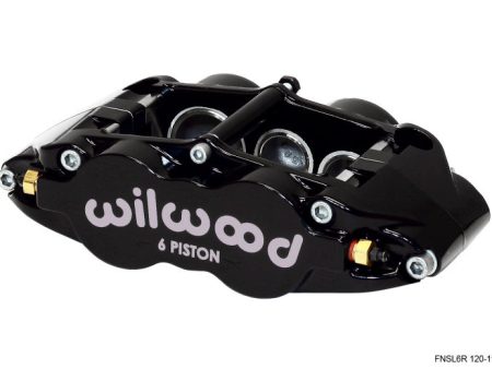 Wilwood Caliper-Narrow Superlite 6R-LH - Black 1.62 1.12 1.12in Pistons 1.25in Disc For Discount