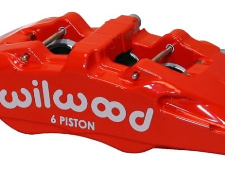 Wilwood Caliper-Forged Dynapro 6 5.25in Mount-Red-L H 1.62 1.12 1.12in Pistons 1.10in Disc Supply