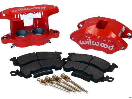 Wilwood D52 Front Caliper Kit - Red 2.00   2.00in Piston 1.04in Rotor Cheap