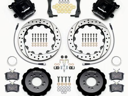 Wilwood Combination Parking Brake Rear Kit 12.88in Drilled 2013-Up Ford Focus ST w  Lines on Sale