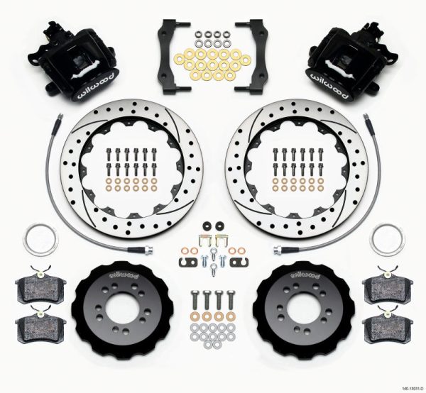 Wilwood Combination Parking Brake Rear Kit 12.88in Drilled 2013-Up Ford Focus ST w  Lines on Sale