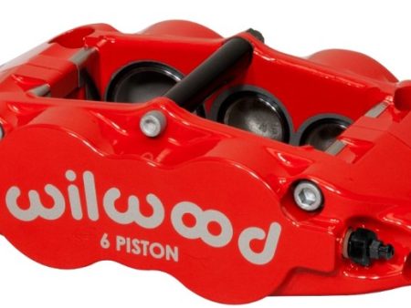 Wilwood Caliper-Narrow Superlite 6R-LH - Red 1.38 1.12 1.12in Pistons 1.10in Disc Cheap