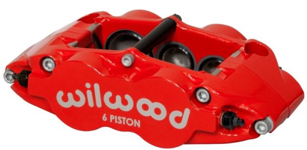 Wilwood Caliper-Narrow Superlite 6R-LH - Red 1.38 1.12 1.12in Pistons 1.10in Disc Cheap